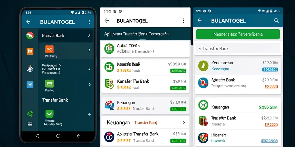 Antarmuka pengguna yang sederhana dan intuitif dari BULANTOGEL.