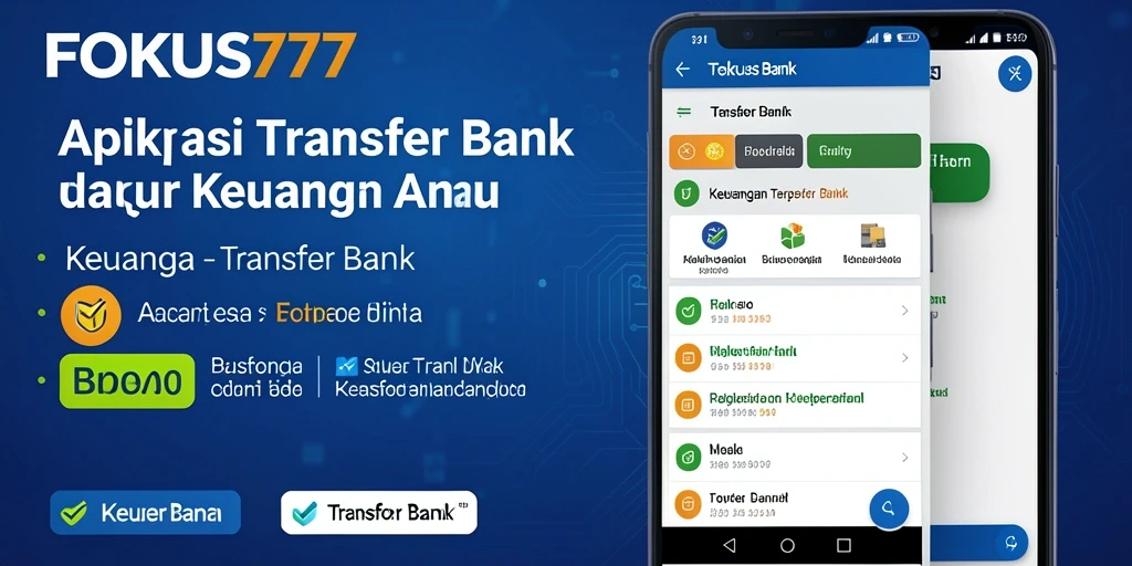 Tampilan antarmuka FOKUS777 yang intuitif dan modern untuk transaksi bank.