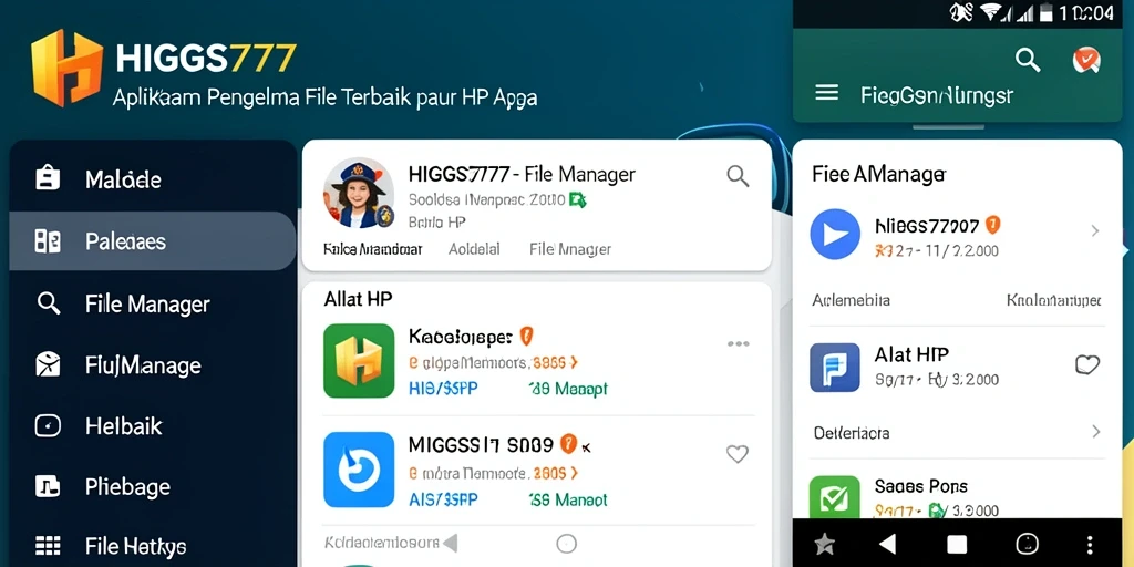 Tampilan antarmuka sederhana dan intuitif dari HIGGS777.