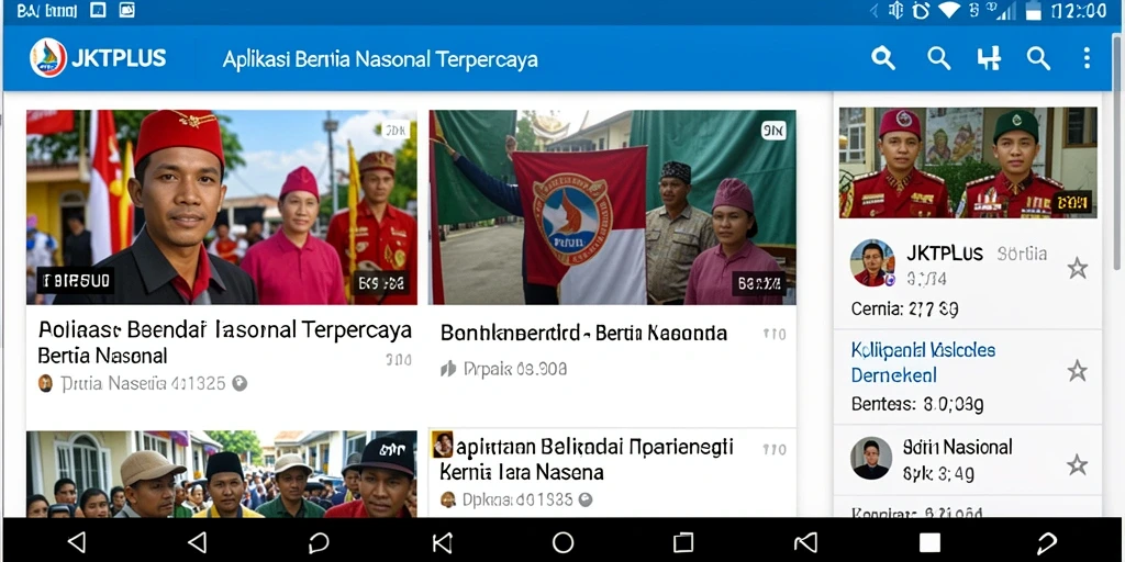 Tampilan antarmuka JKTPLUS yang modern dan informatif.