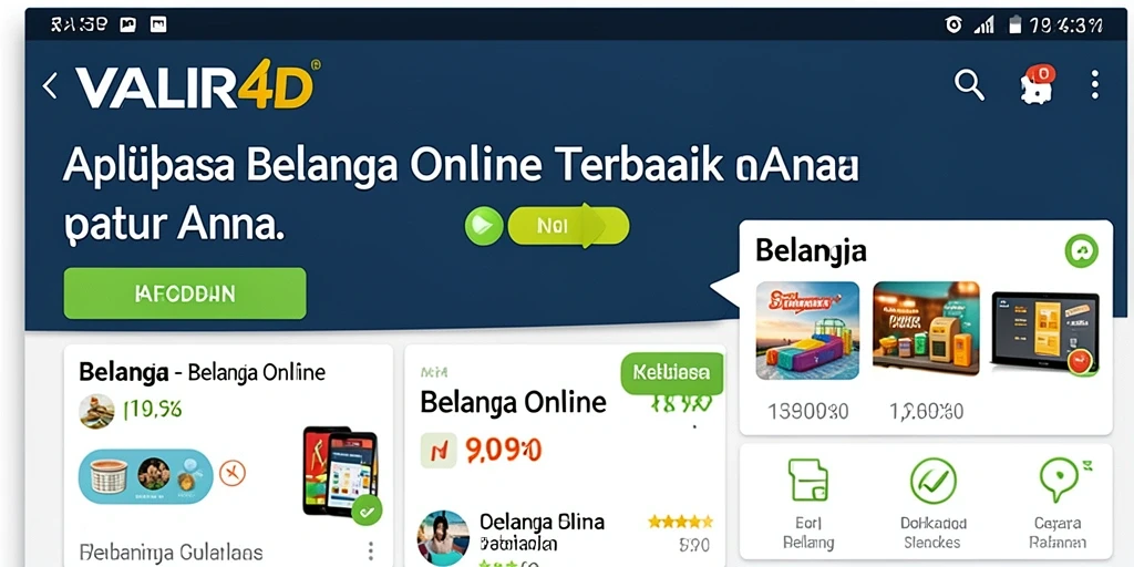 Tampilan antarmuka VALIR4D yang modern dan menarik untuk belanja online.